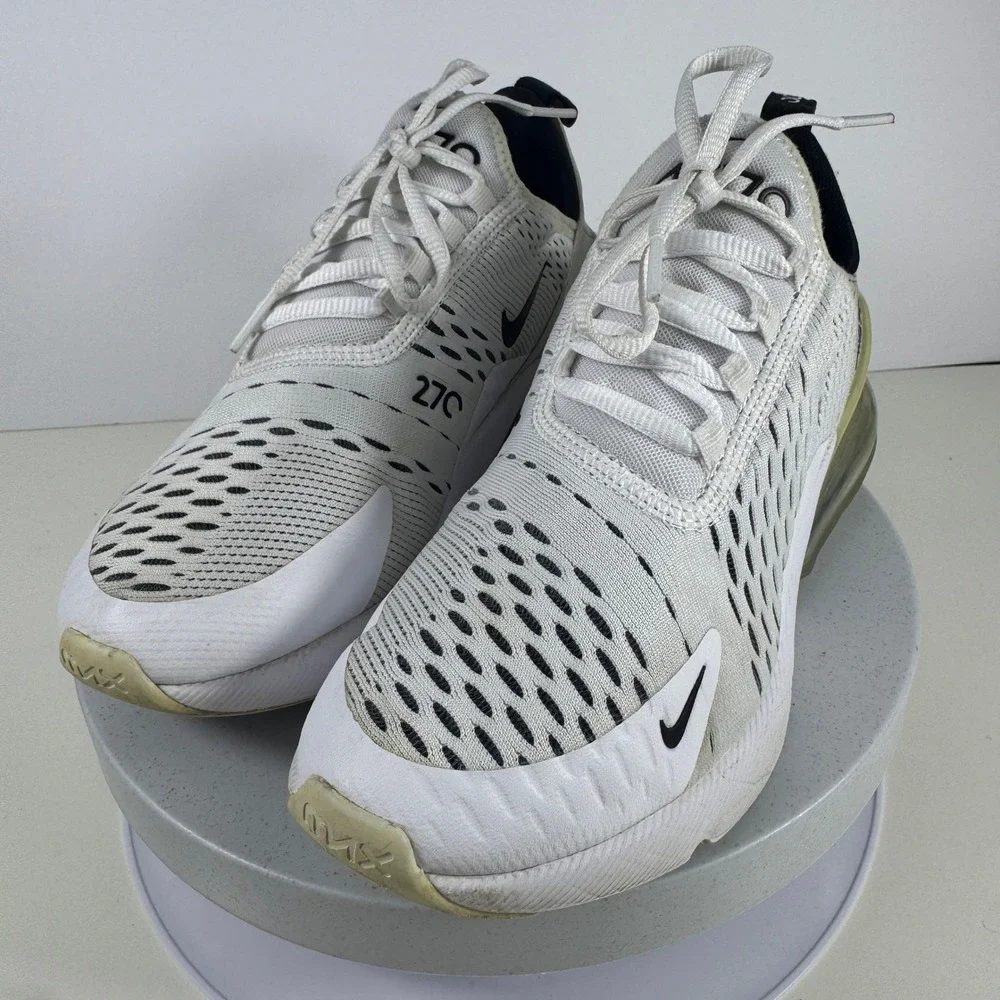 Nike Women Sneakers Air Max 270 Mesh Running Casual White Black US 5.5 - Picture 3 of 14